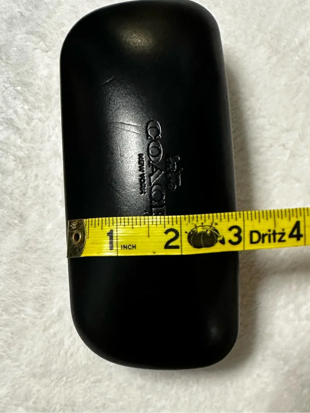COACH Black Leather Sunglasses Hard Case